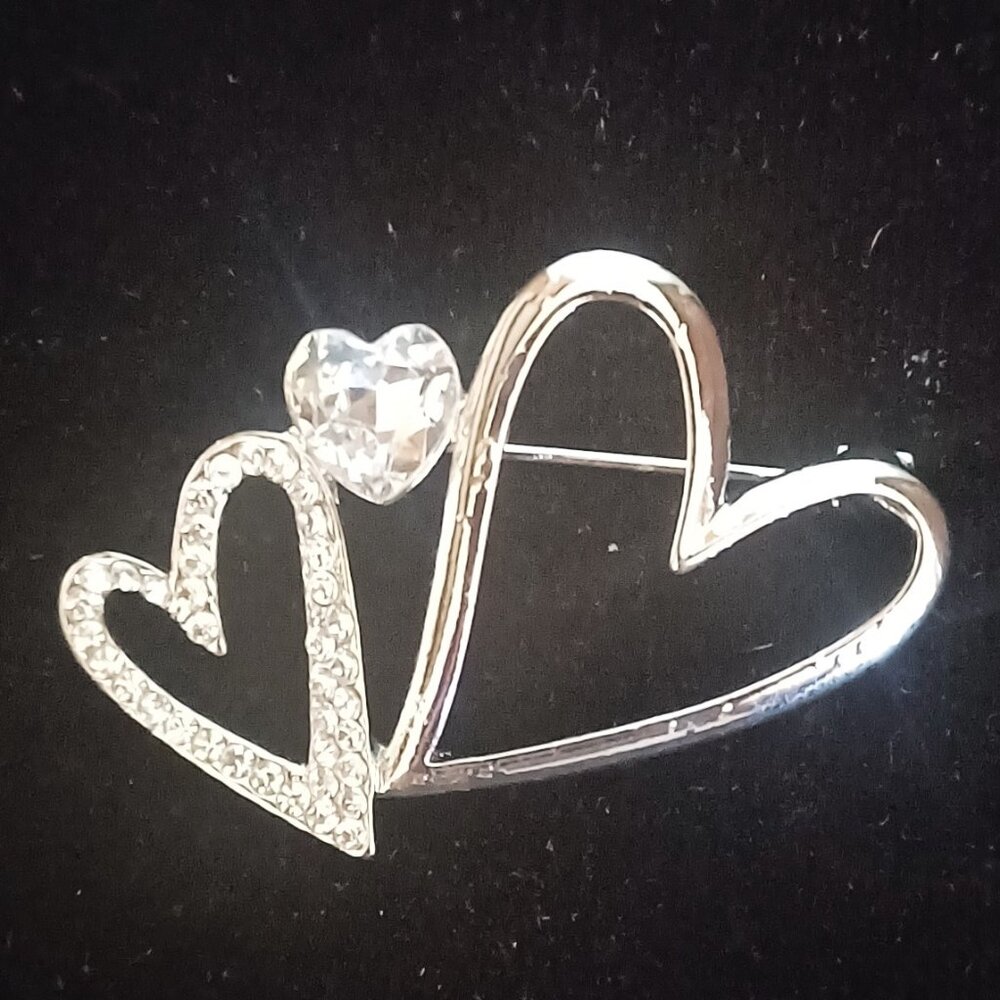 Three Heart Brooch
